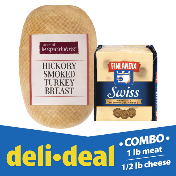 Deli Deal Hickory Smoked Turkey & Finlandia Swiss Cheese