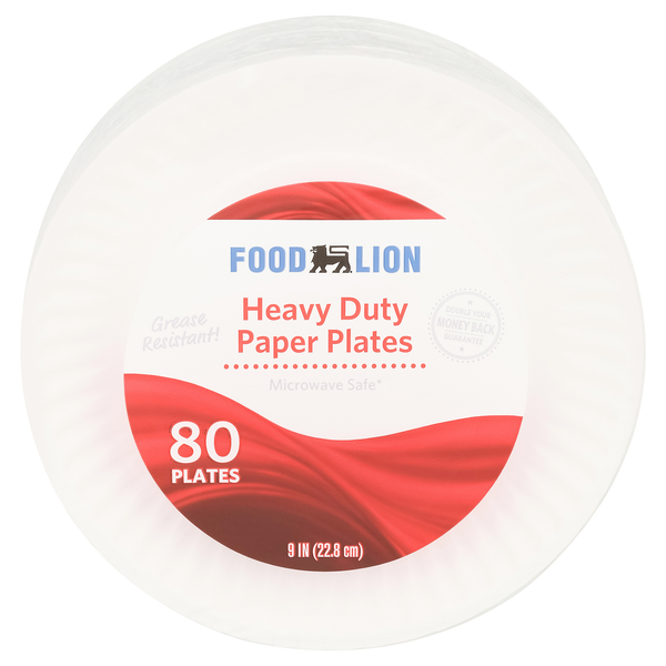 Food Lion Paper Plates Heavy Duty 9 Inch