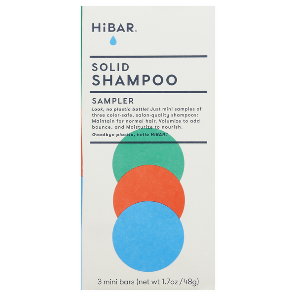 HiBAR Solid Shampoo Sampler - 3 ct