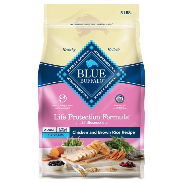 BLUE Natural Small Breed Chicken & Brown Rice Recipe Adult Dry Dog Food
