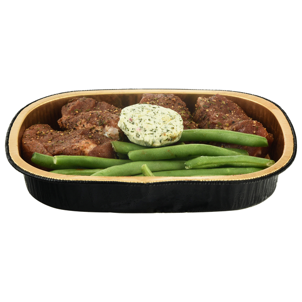Hannaford Pork Tenderloin Medallion with Green Beans Meal Kit