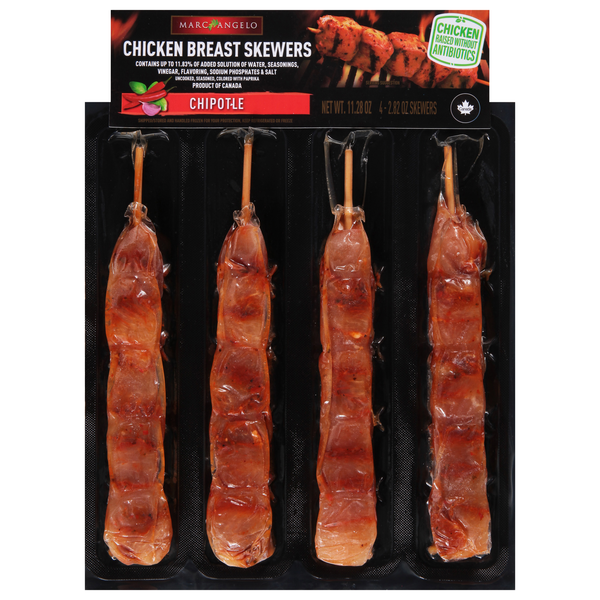 Marc Angelo Chipotle Chicken Breast Skewers - 4 ct