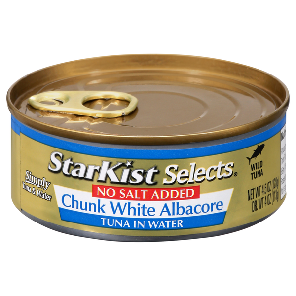 StarKist Selects No Salt Added Wild Chunk White Albacore Tuna in Water