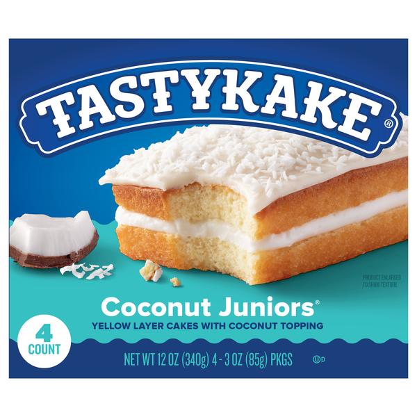 Tastykake Coconut Junior Snack Cakes - 4 ct