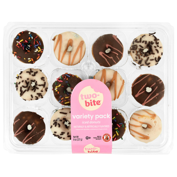 two-bite Iced Donuts Variety Pack