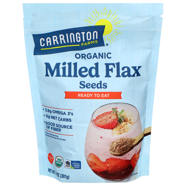 Carrington Farms Flax Seeds Milled Gluten Free Organic (Ground)