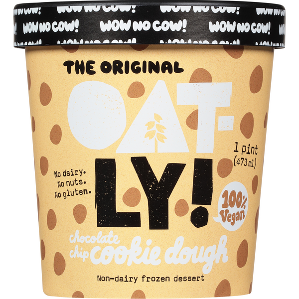Oatly Vegan Non-Dairy Chocolate Chip Cookie Dough Frozen Dessert