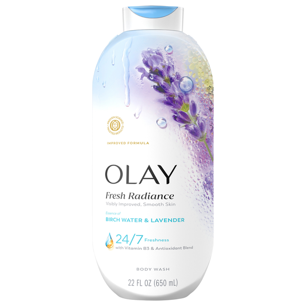 Olay Fresh Radiance Essence of Birch Water & Lavender Body Wash