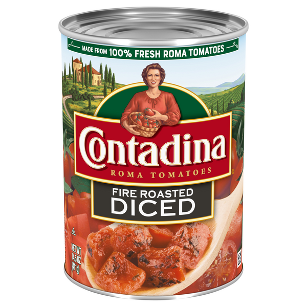Contadina Fire Roasted Diced Roma Tomatoes