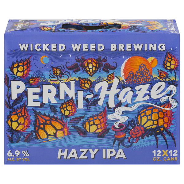 Wicked Weed Brewing Perni-Haze Hazy IPA Beer - 12 pk