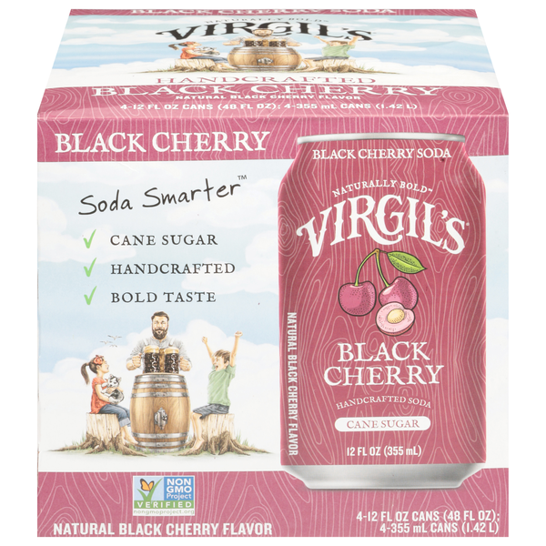 Virgil's Smarter Black Cherry Soda - 4 pk