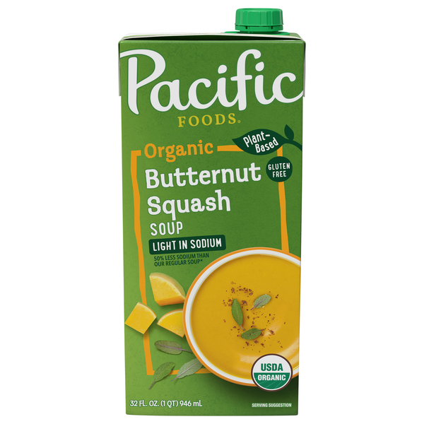 Pacific Foods Organic Gluten Free Light in Sodium Butternut Squash Soup