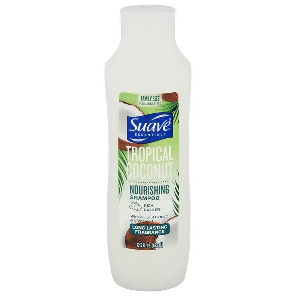 Save on Suave Essentials Nourishing Shampoo Tropical Coconut Family