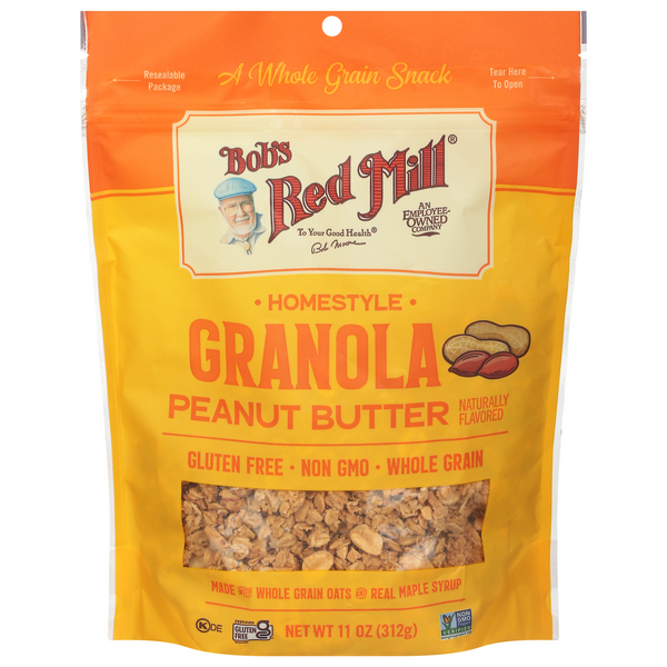 Bob's Red Mill Gluten Free Homestyle Peanut Butter Whole Grain Granola