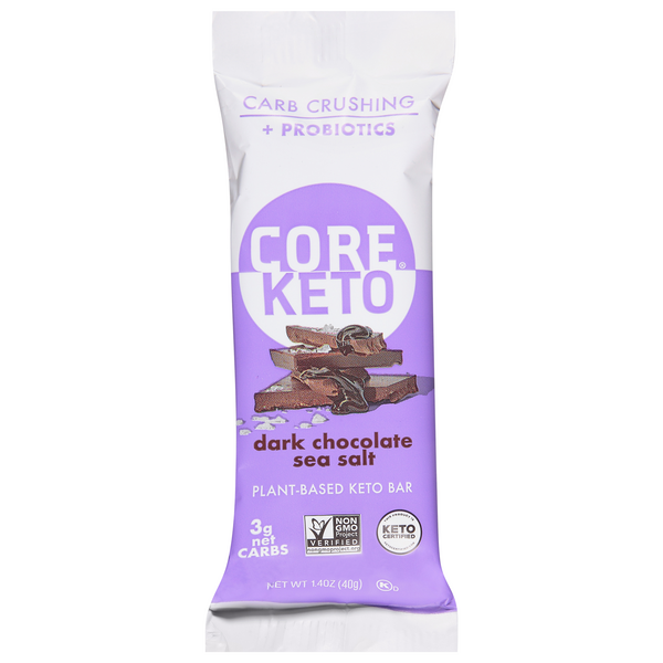 Save on CORE PlantBased Keto Bar Dark Chocolate Sea Salt Order Online