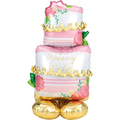AirLoonz Wedding Cake 52 Inch Decorative Air-Filled Balloon
