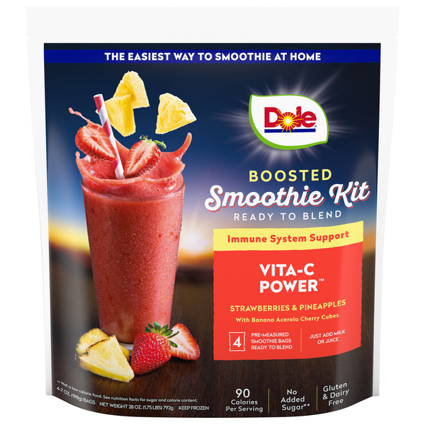 Save on Dole Boosted Vita-C Power Smoothie Kit - 4 ct Frozen