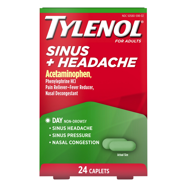 Save on Tylenol Sinus + Headache Day Acetaminophen Pain Relief Caplets Order Online Delivery