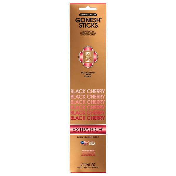 Gonesh Sticks Extra Rich Black Cherry Incense Air Freshener