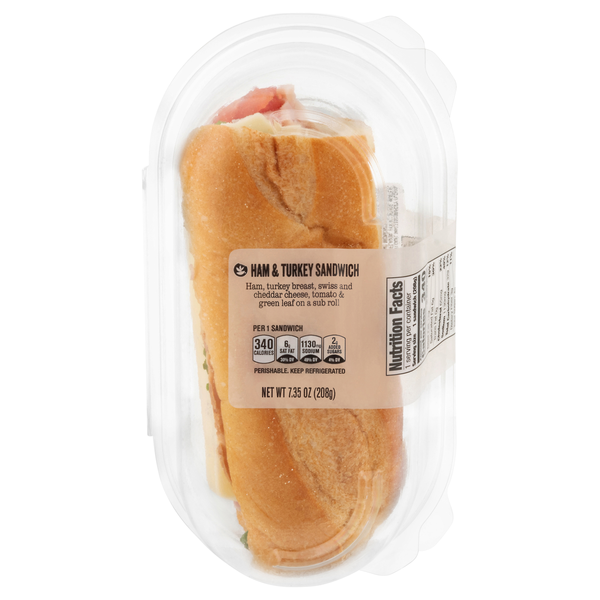 Giant Ham & Turkey Sandwich