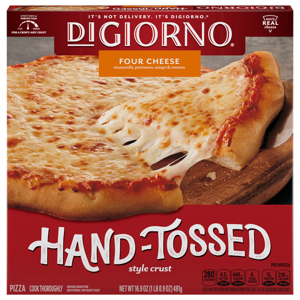 DiGiorno Hand-Tossed Style Crust Four Cheese Pizza Frozen