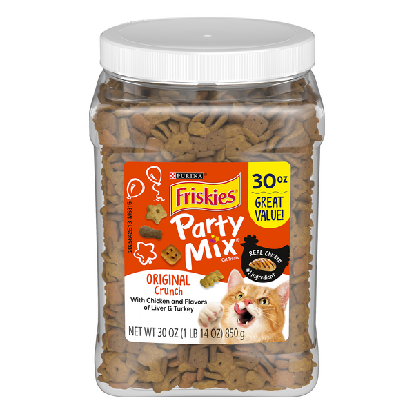 Save on Friskies Party Mix Dry Cat Treats Original Crunch Order Online