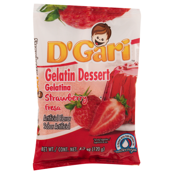 D'Gari Gelatin Dessert Strawberry