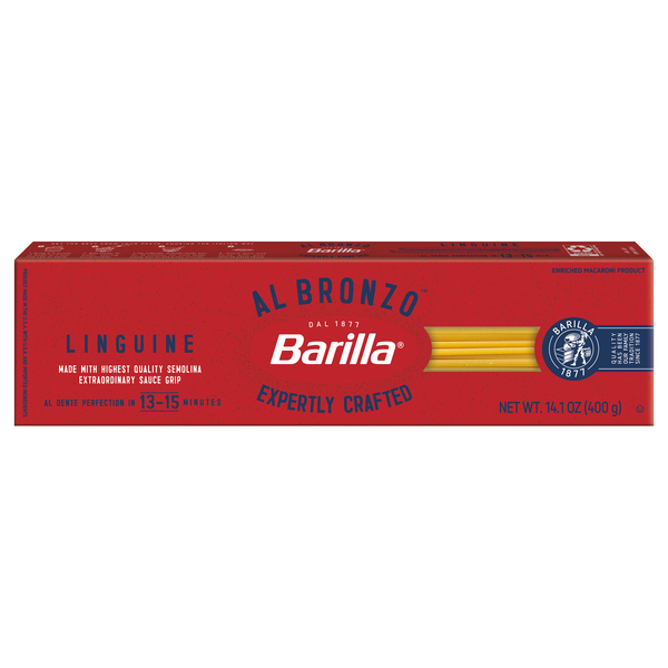 Barilla Al Bronzo Linguine Pasta