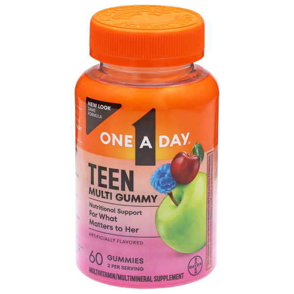 One A Day for Her VitaCraves Teen Multivitamin Supplement Gummies