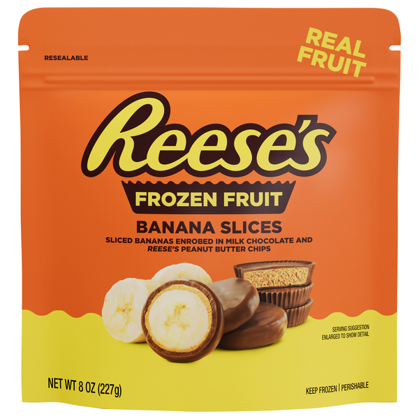Reese's Banana Slices in Milk Chocolate & Peanut Butter Chips Frozen