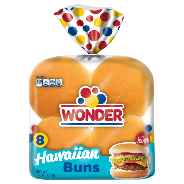 Wonder Hawaiian Sandwich Buns- 8 ct