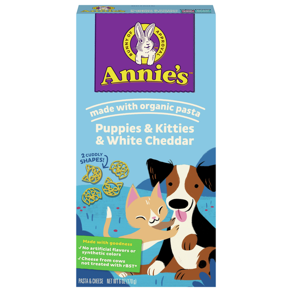 Annie's Puppies & Kitties Pasta White Cheddar