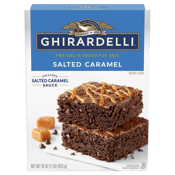 Ghirardelli Premium Salted Caramel Brownie Mix