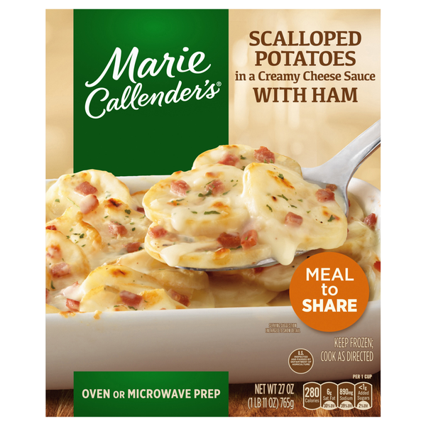 Marie Callender's Scalloped Potatoes in Cheese Sauce with Ham Frozen Meal