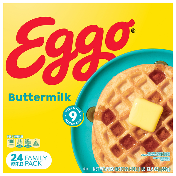 Eggo Buttermilk Waffles Family Pack - 24 ct