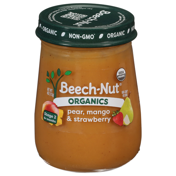 Beech-Nut Organics Stage 2 Pear Mango & Strawberry Baby Food