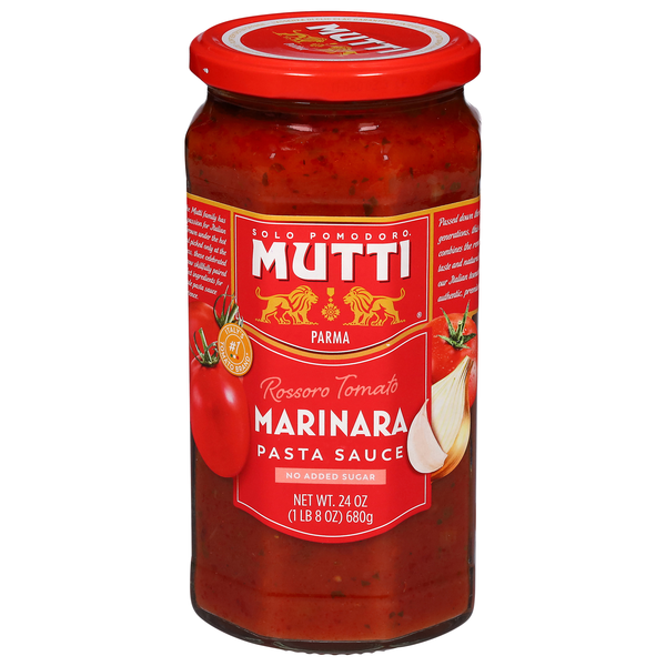 Mutti No Added Sugar Rossoro Tomato Marinara Pasta Sauce