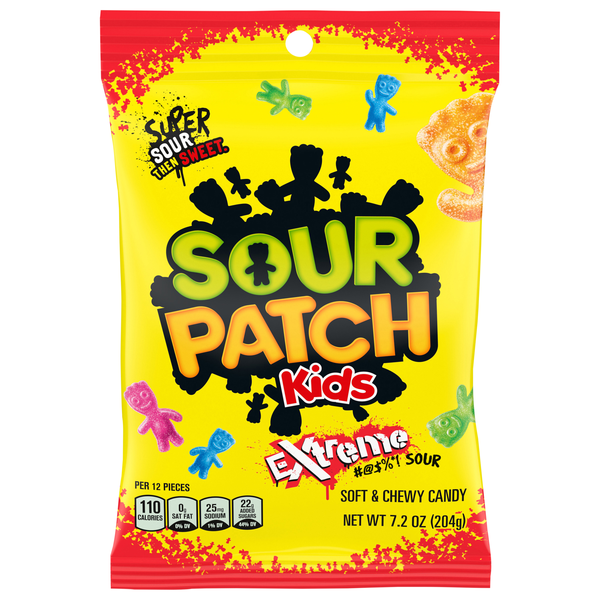 Sour Patch Kids Extreme Sour Then Sweet Soft & Chewy Candy