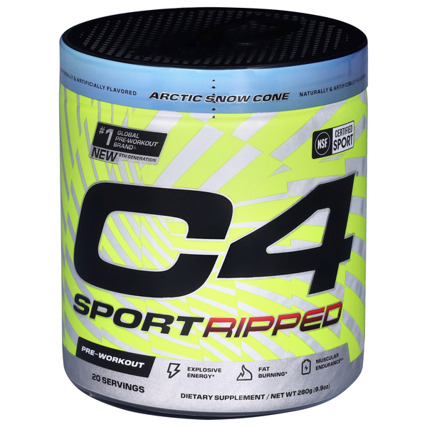 Cellucor C4 Sport Ripped Arctic Snow Cone Pre-Workout Powder