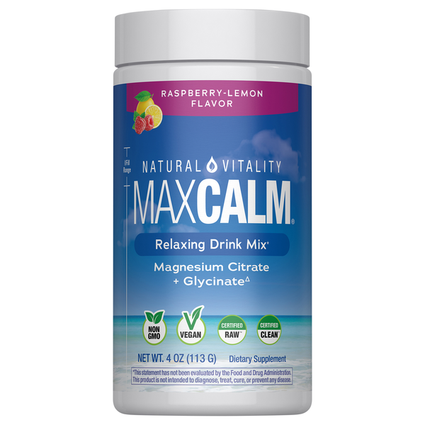 Natural Vitality Calm Raspberry Lemon Magnesium Supplement Powder