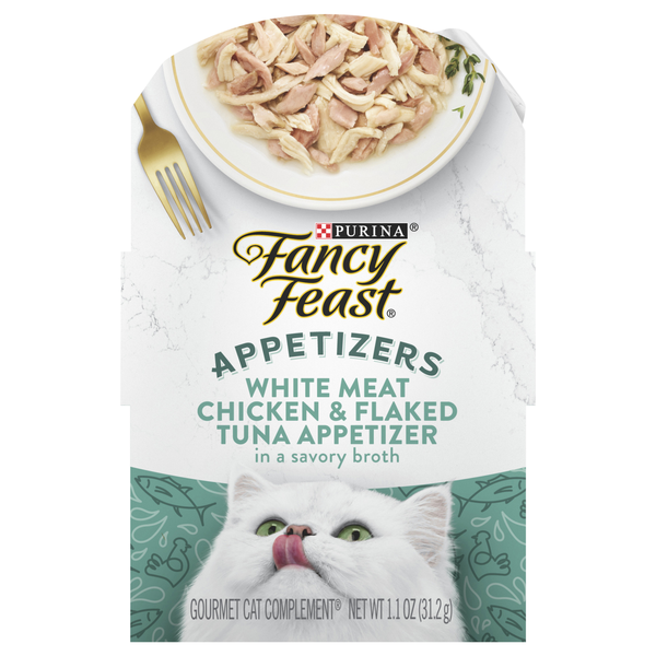 Fancy Feast Appetizer Cat Complement Tuna w/Chicken & Flaked Tuna in Broth