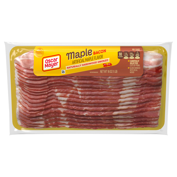 Oscar Mayer Naturally Hardwood Smoked Maple Flavor Bacon Sliced