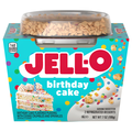Jell-O Birthday Cake Flavored Pudding Snack Cups - 2 ct
