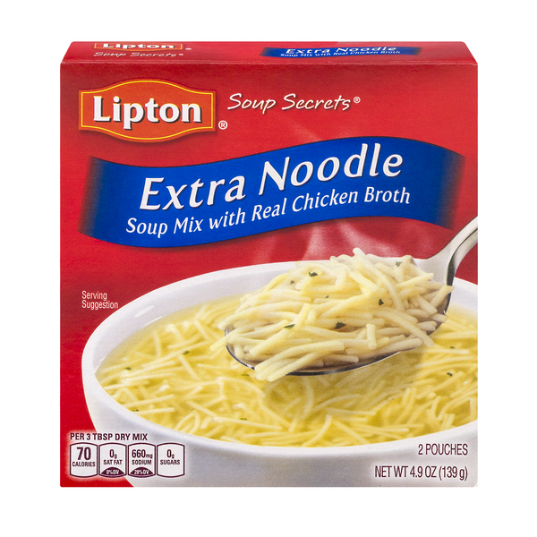 Lipton Extra Noodle Soup Mix - 2 ct