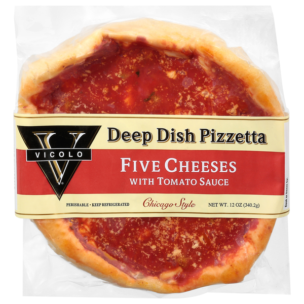 Vicolo Chicago Style Five Cheeses Deep Dish Pizzetta Refrigerated