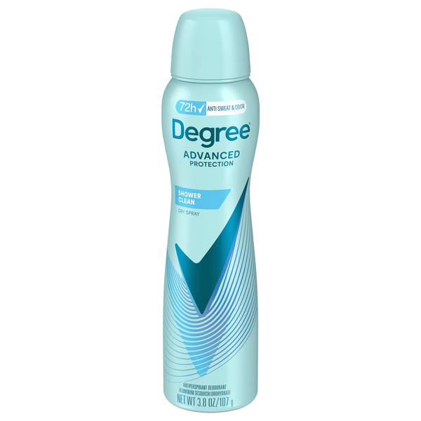 Degree Advanced Shower Clean Antiperspirant Deodorant Dry Spray