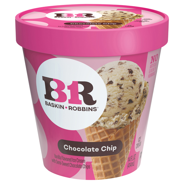 Baskin Robbins Chocolate Chip Vanilla Ice Cream
