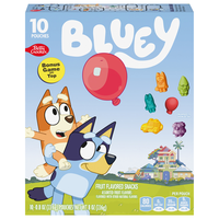Betty Crocker Fruit Flavored Snacks Treat Pouches Bluey - 10 ct
