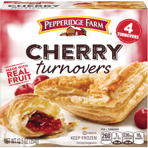 Save on Pepperidge Farm Frozen Cherry Turnovers Pastries 12.5 oz. Box 4