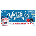 Waterloo Summer Berry Sparkling Water - 8 pk